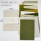15 Sheets Textured Scrapbook Paper Assorted Set,5.8x8.3 Inch A5 (Forest Green)